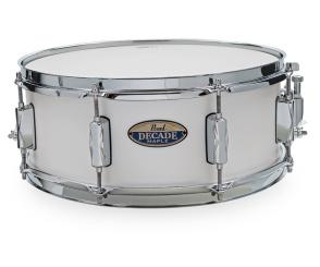 Pearl Snaredrum Decade Maple 14" x 5,5" in White Satin Pearl 