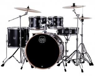 Mapex Venus Stage in Black Galaxy Sparkle #VH mit Mapex Beckenset 