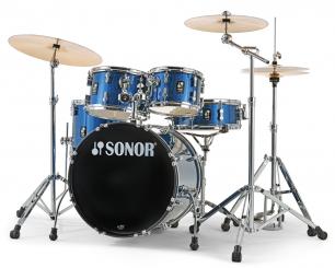 Sonor AQX Studio Drumset in Blue Ocean Sparkle (BOS) 
