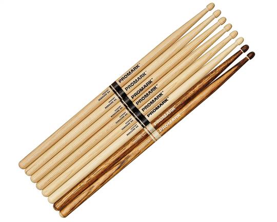 Pro Mark 5A Stickpack 3x 5A Rebound  Hickory / 1x Firegrain 