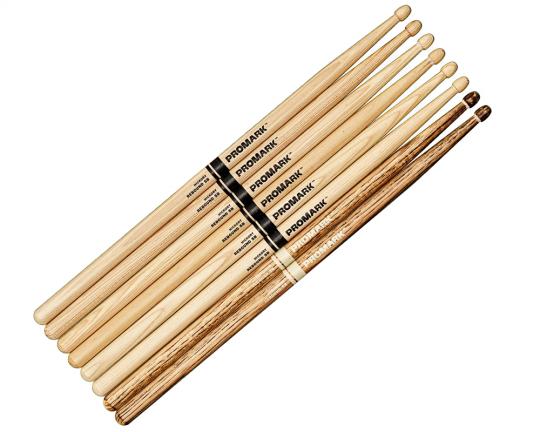 Pro Mark 5B Stickpack 3x 5B Rebound  Hickory / 1x Firegrain 