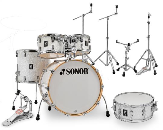 Sonor AQ2 Stage in White Pearl inklusive Hs2000 Hardwareset 