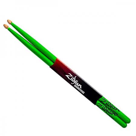 Zildjian 5A Acron Dumstick in Neon Green 