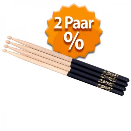 Zildjian 5A Black Dip 2 Paar Pack 