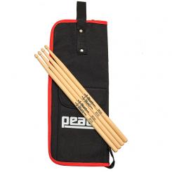 Stickpack  - Sticktasche Peace mit 2 Paar 5A Sdrums Sticks 